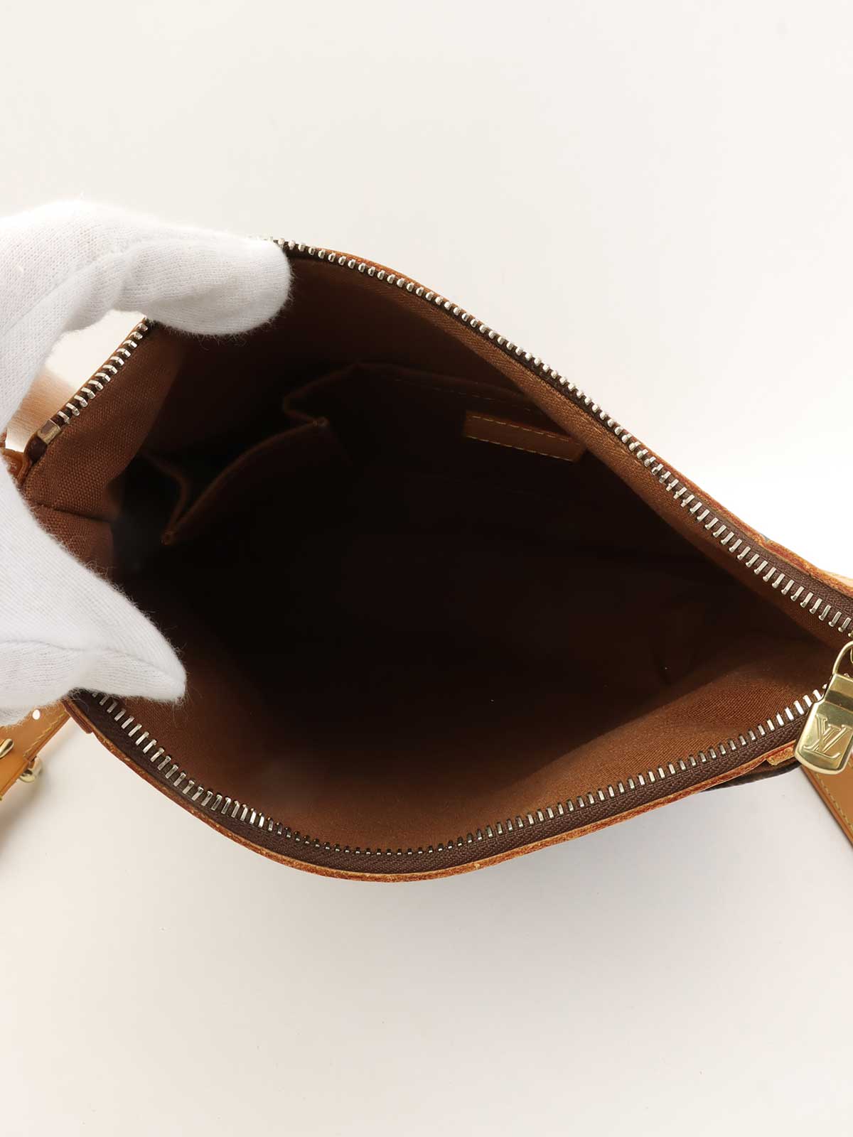 2013年製 キャンバスモノグラムオデオンPM ブラウン