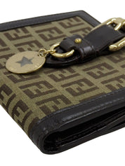 FF Zucca Pattern Wallet Brown