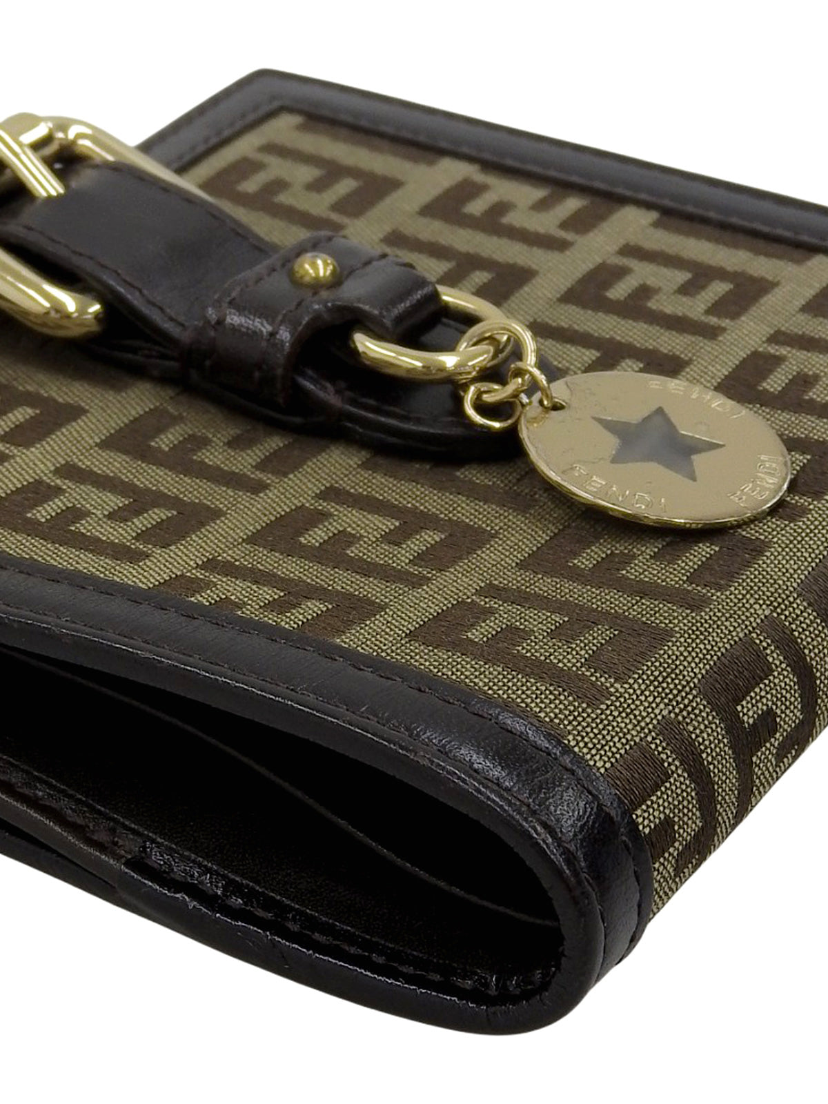 FF Zucca Pattern Wallet Brown