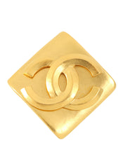 1996年钻石图案CC标志金胸针