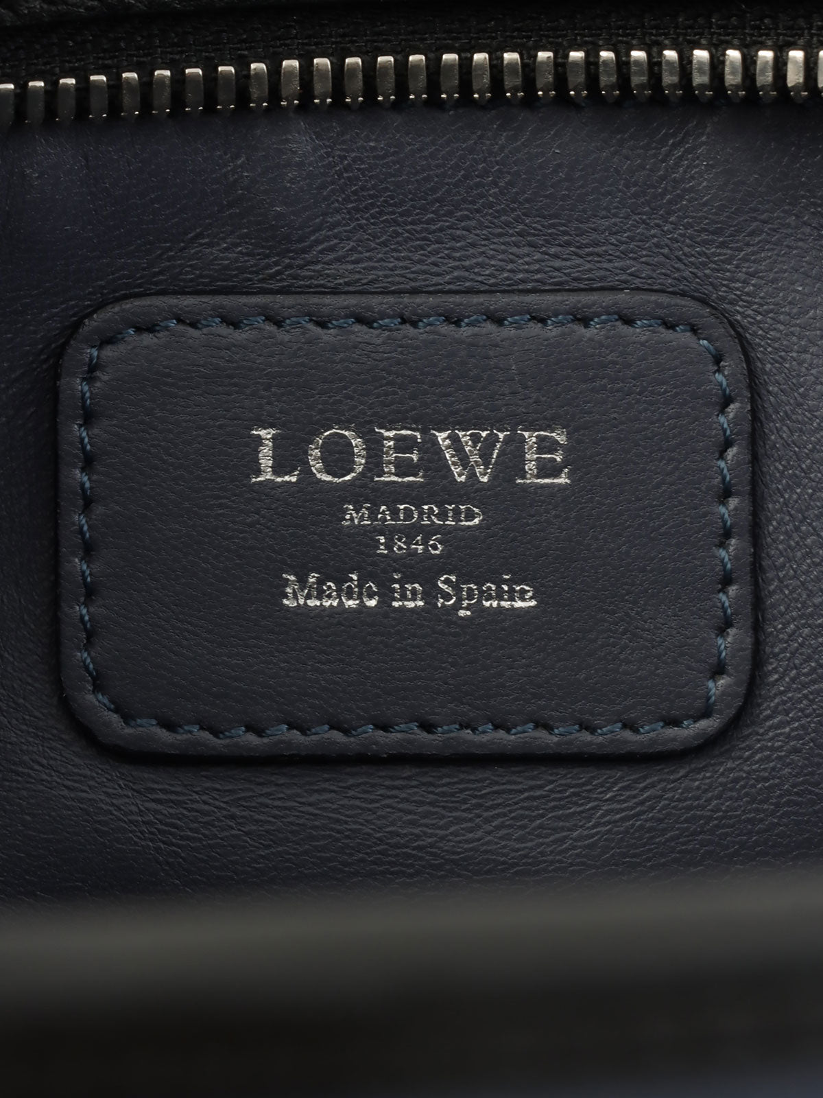 Anagram Amazona Handbag in Navy/Black/Greige