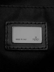 FF Zucchino Pattern Mini Boston Bag in Black