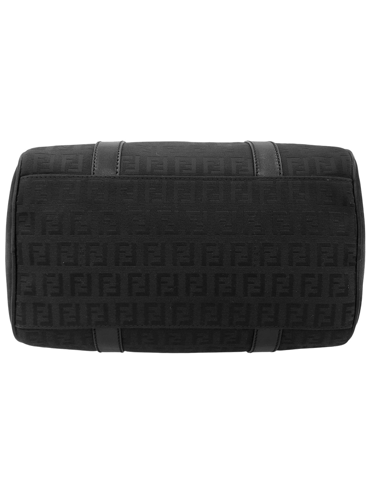 FF Zucchino Pattern Mini Boston Bag in Black