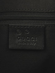 GG Crystal Mini Boston Bag in Metallic Gray/Black