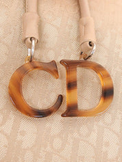 トロッターパターンリボントートバッグ ベージュ