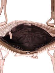 トロッターパターンリボントートバッグ ベージュ