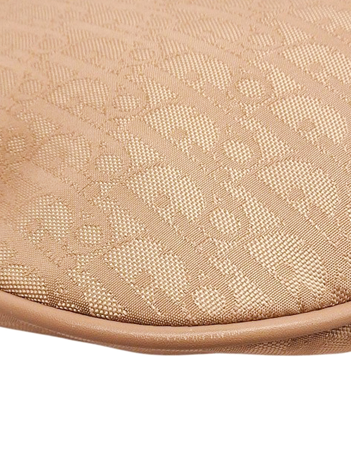Trotter Pattern Ribbon Tote Bag, Beige