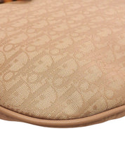 Trotter Pattern Ribbon Tote Bag, Beige