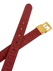 ズッキーノパターンリバーシブルベルト　ブラウン