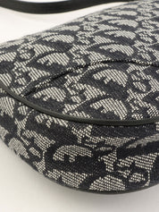 Trotter 图案黑色马鞍包