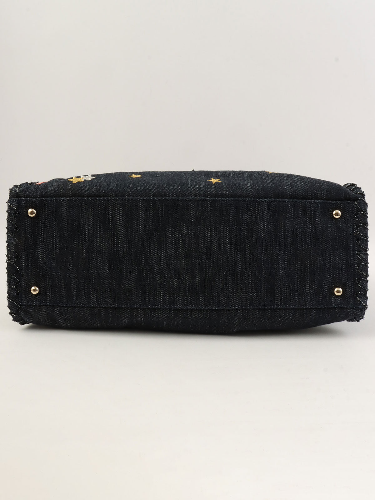 2005 Denim Night Flight Chain Tote Bag, Indigo