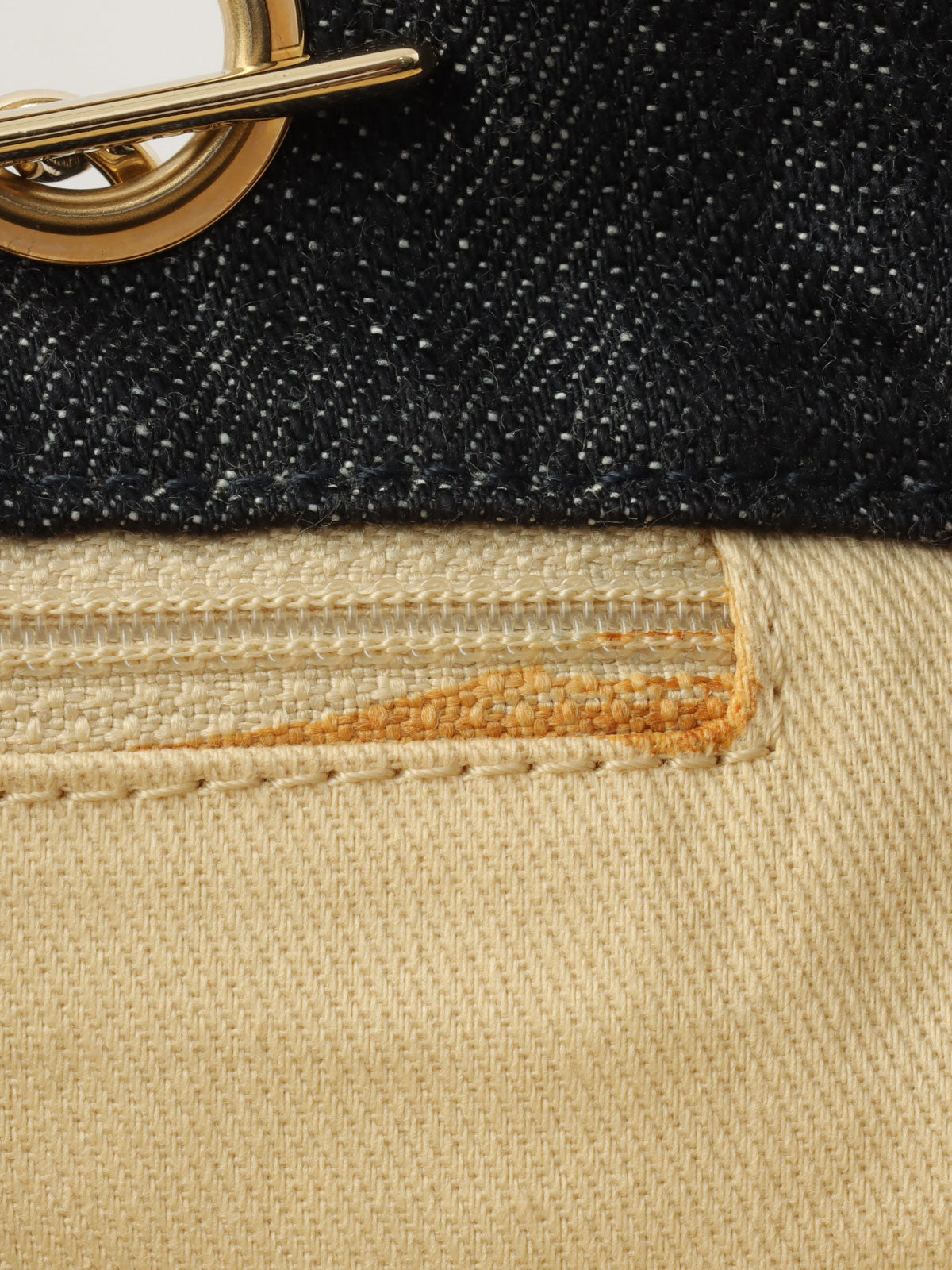 2005 Denim Night Flight Chain Tote Bag, Indigo