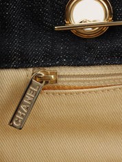 2005 Denim Night Flight Chain Tote Bag, Indigo