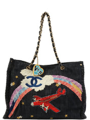 2005年頃製 デニム夜間飛行チェーントートバッグ インディゴ