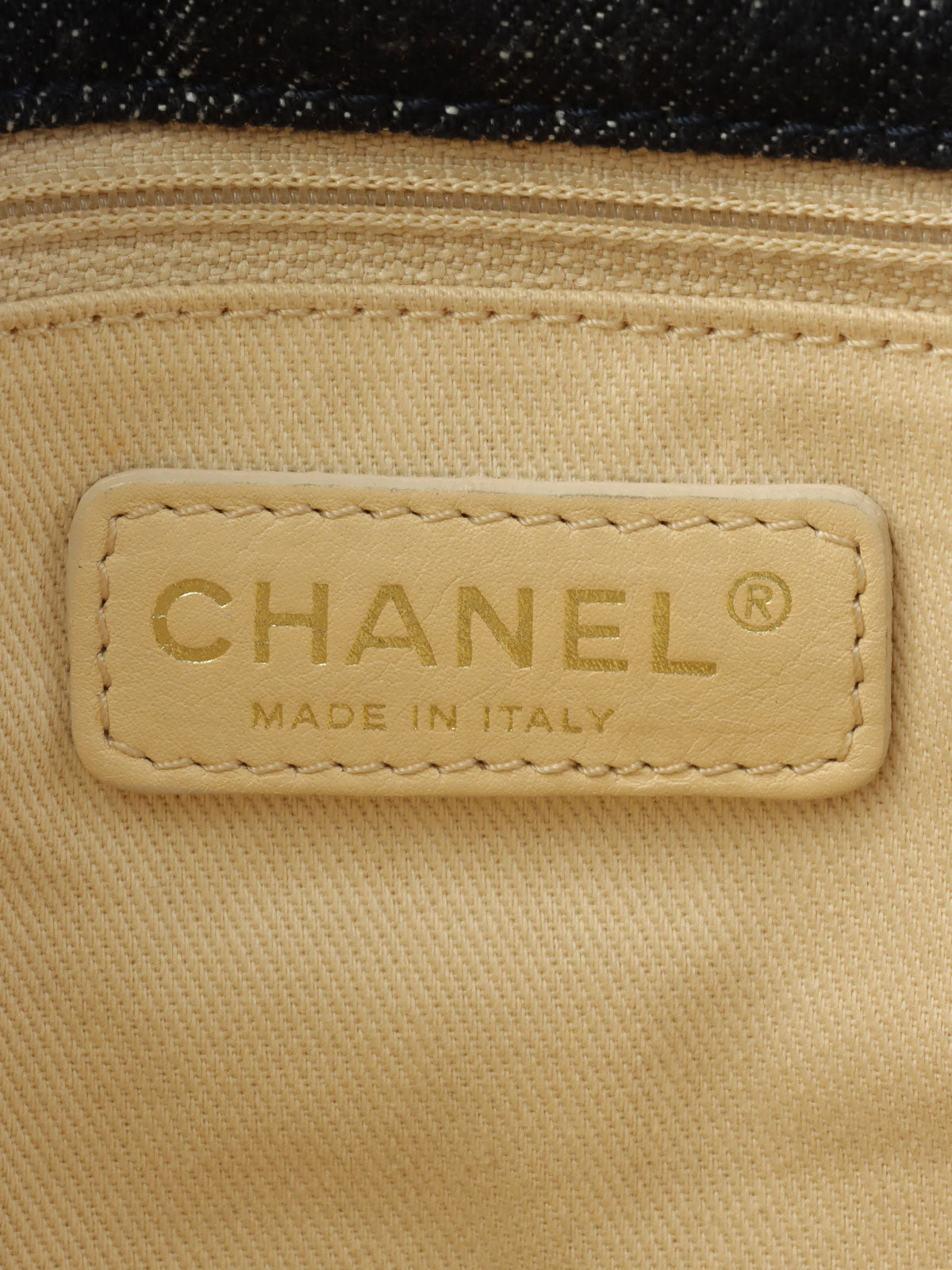 2005 Denim Night Flight Chain Tote Bag, Indigo