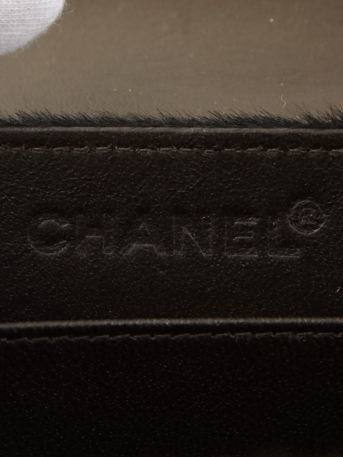 2000款斑马纹2.55链条迷你手提包，金色/黑色