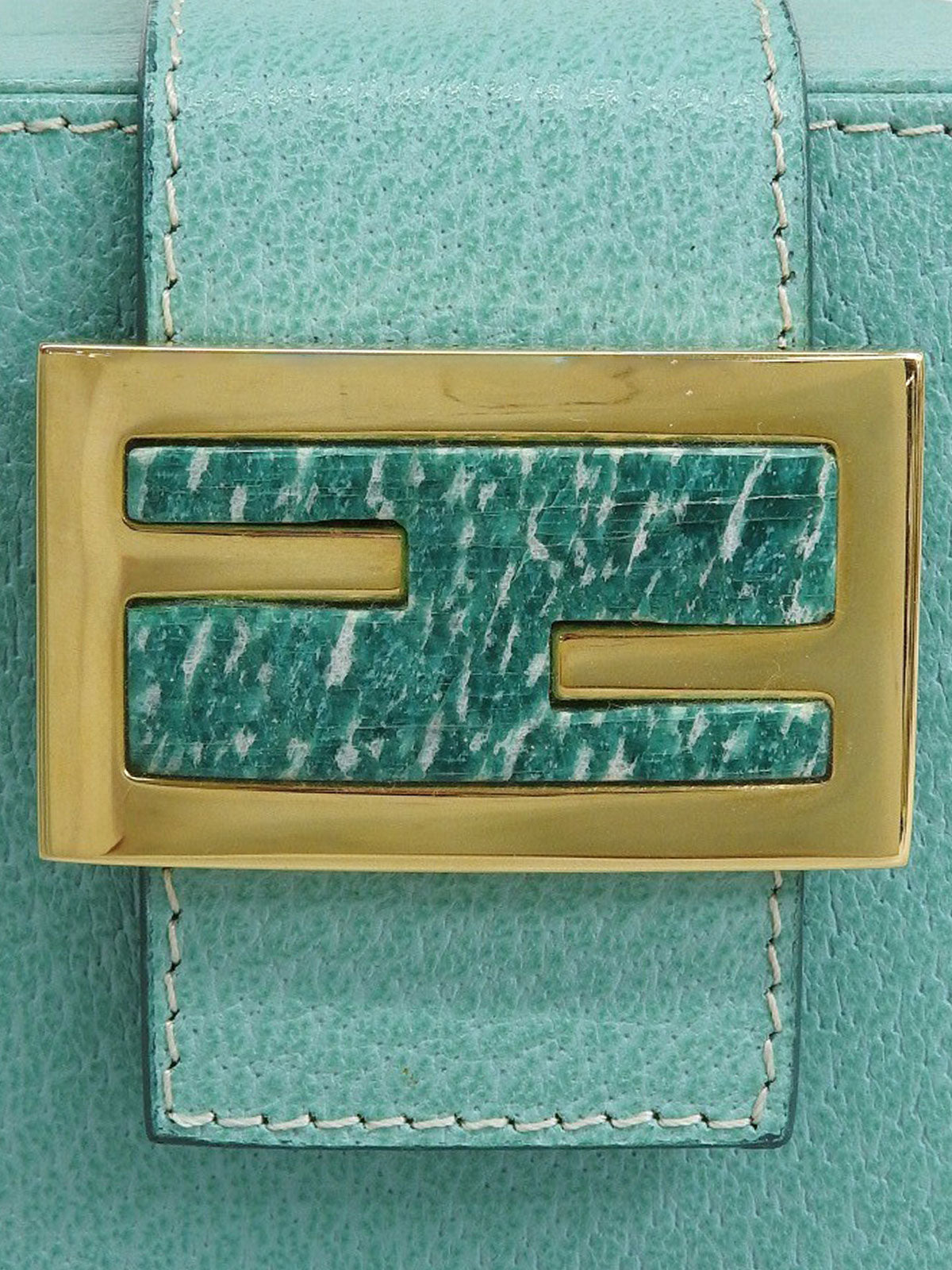 Logo 铭牌迷你化妆包 薄荷绿