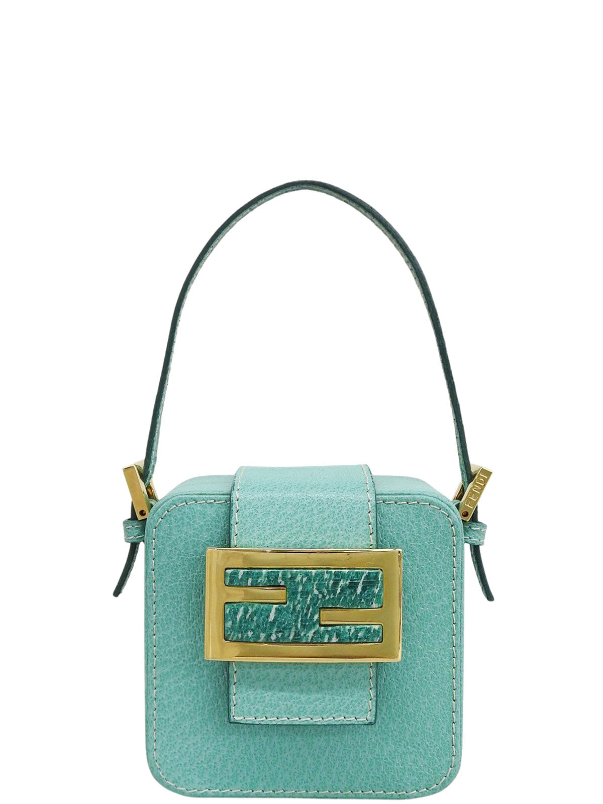 Logo 铭牌迷你化妆包 薄荷绿