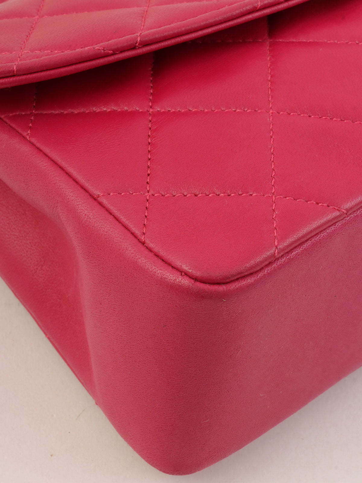 1990s Pouch Jewel Chain Shoulder Bag Pink