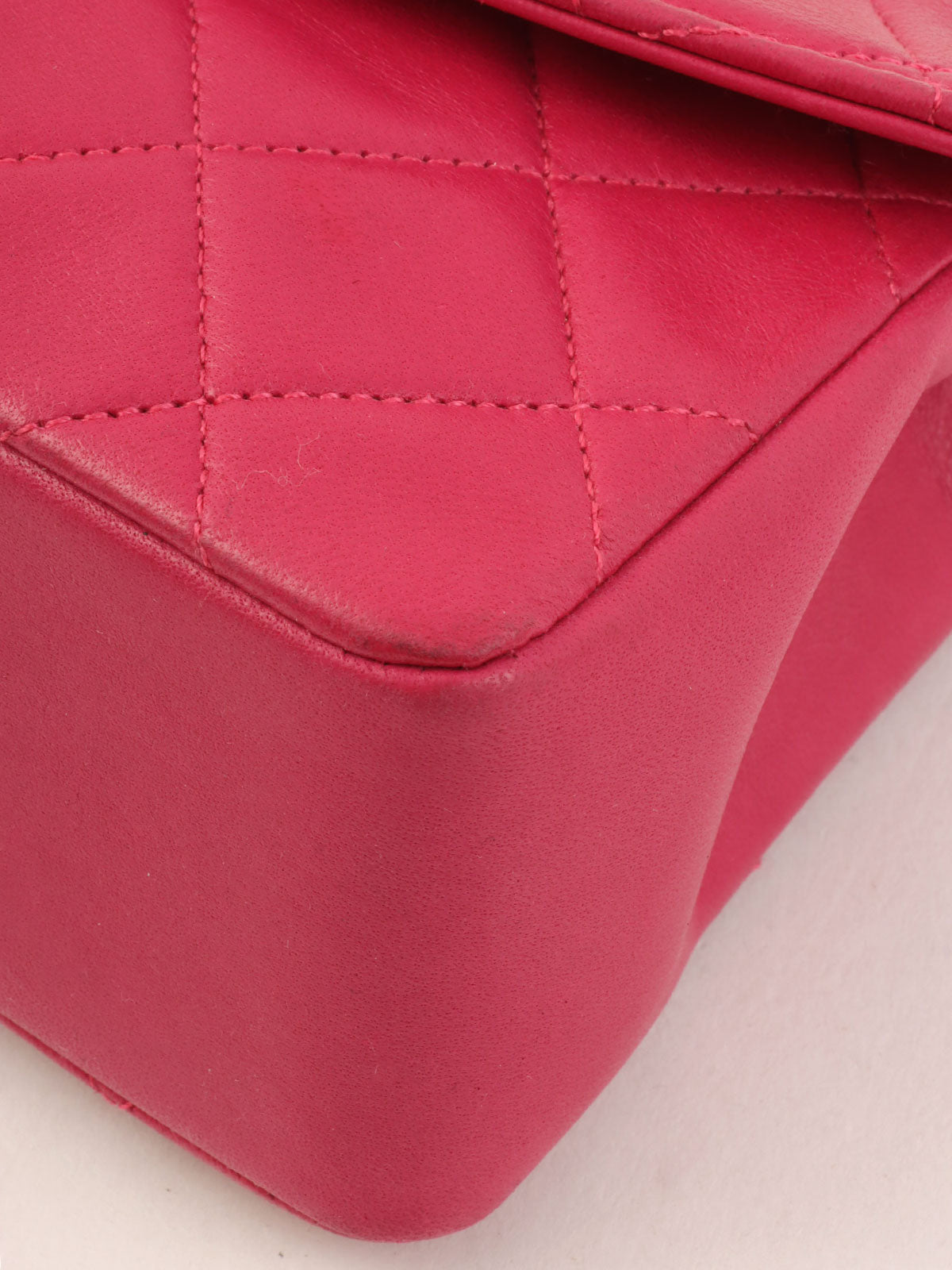 1990s Pouch Jewel Chain Shoulder Bag Pink