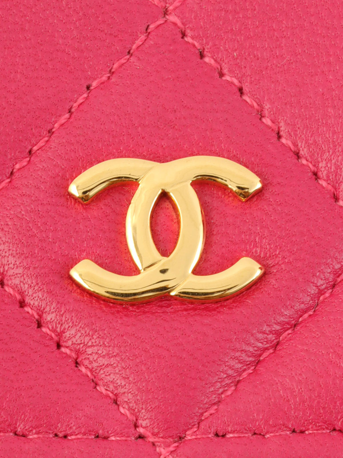 1990s Pouch Jewel Chain Shoulder Bag Pink