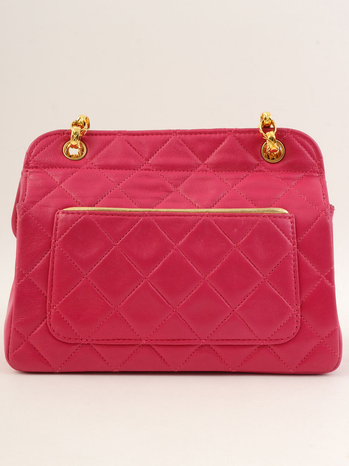 1990s Pouch Jewel Chain Shoulder Bag Pink