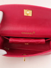 1990s Pouch Jewel Chain Shoulder Bag Pink