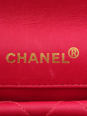 1990s Pouch Jewel Chain Shoulder Bag Pink