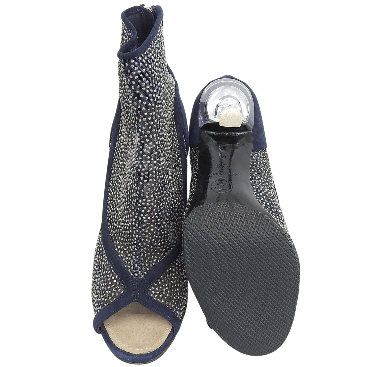 Glitter See-through CC Mark Boots Navy