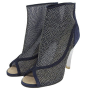 Glitter See-through CC Mark Boots Navy