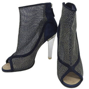 Glitter See-through CC Mark Boots Navy