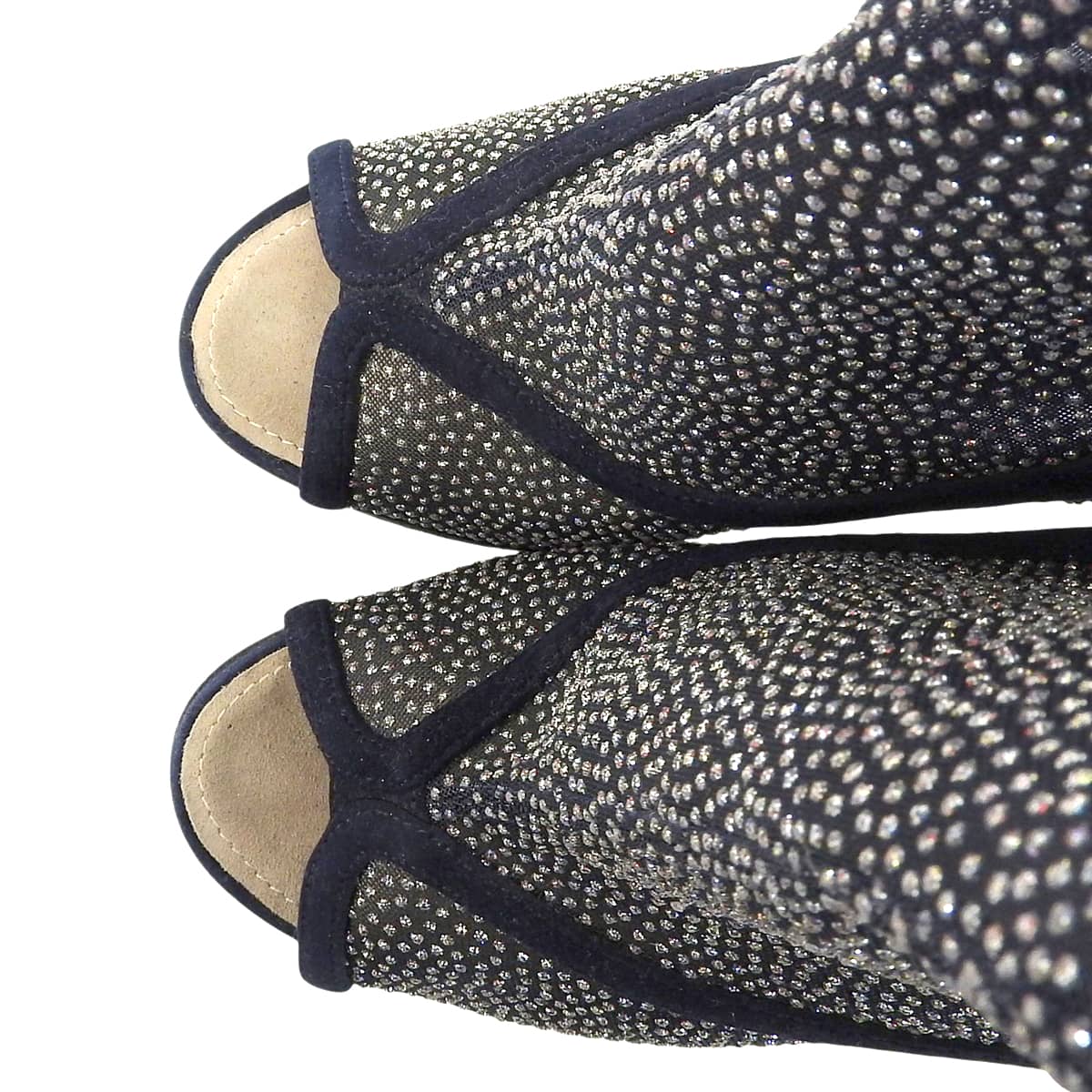 Glitter See-through CC Mark Boots Navy