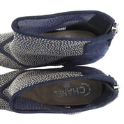 Glitter See-through CC Mark Boots Navy