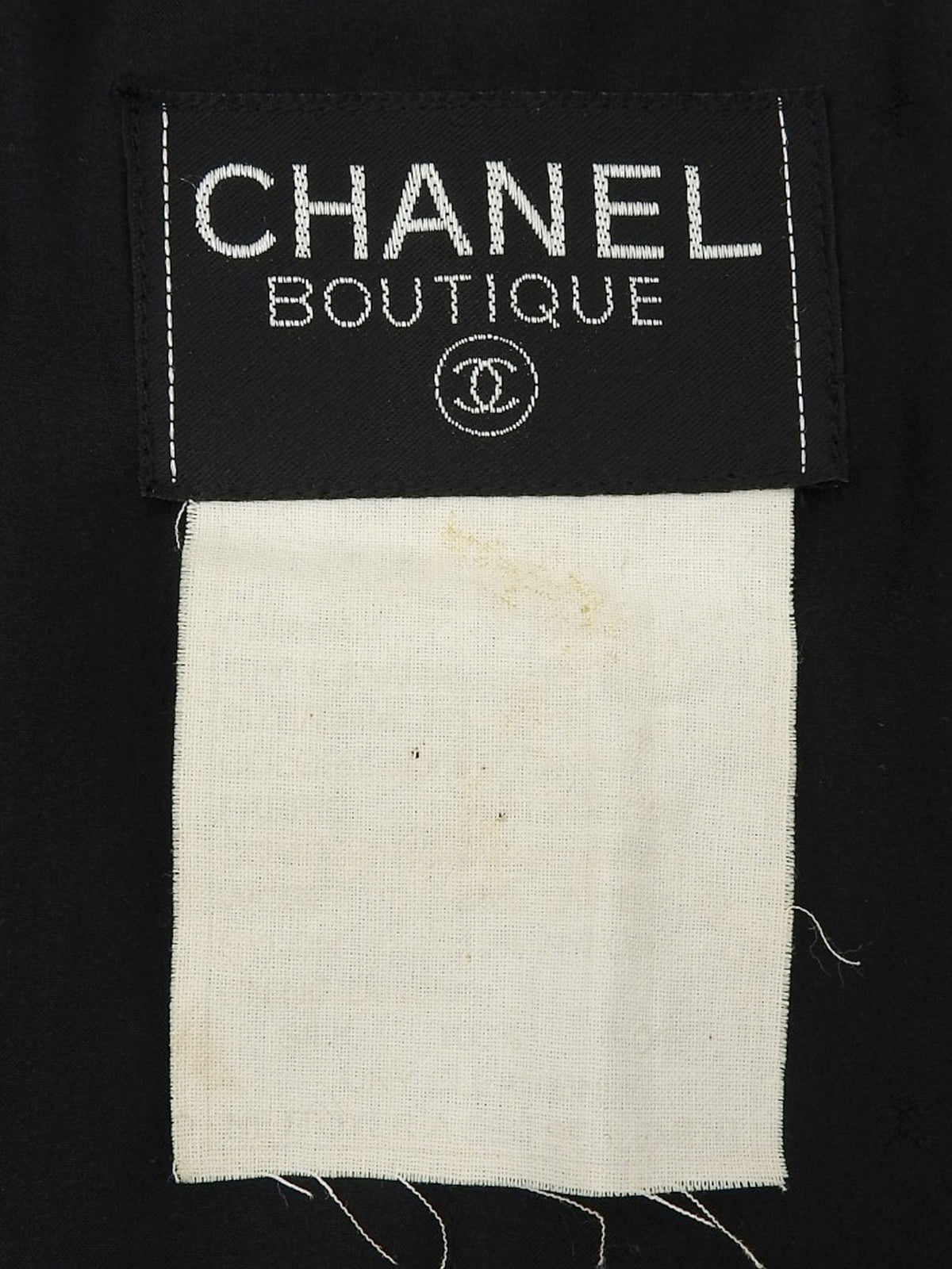 1994年製 ツイードノーカラーセットアップ ブラック/ホワイト