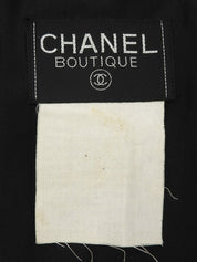 1994年製 ツイードノーカラーセットアップ ブラック/ホワイト