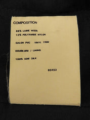 1994年製 ツイードノーカラーセットアップ ブラック/ホワイト