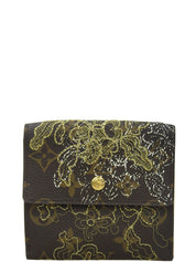 2007 年 Monogram Dentel Porte Monnaie Carte Credit 棕色