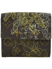 2007 年 Monogram Dentel Porte Monnaie Carte Credit 棕色