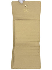 2007 年 Monogram Dentel Porte Monnaie Carte Credit 棕色