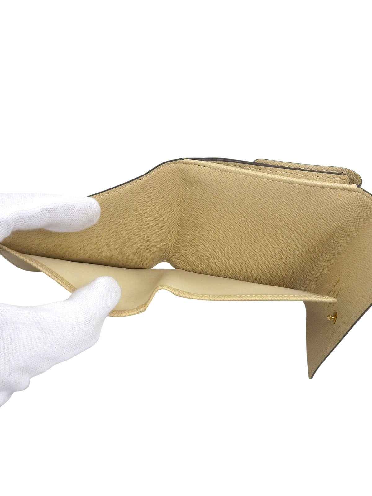 2007 年 Monogram Dentel Porte Monnaie Carte Credit 棕色