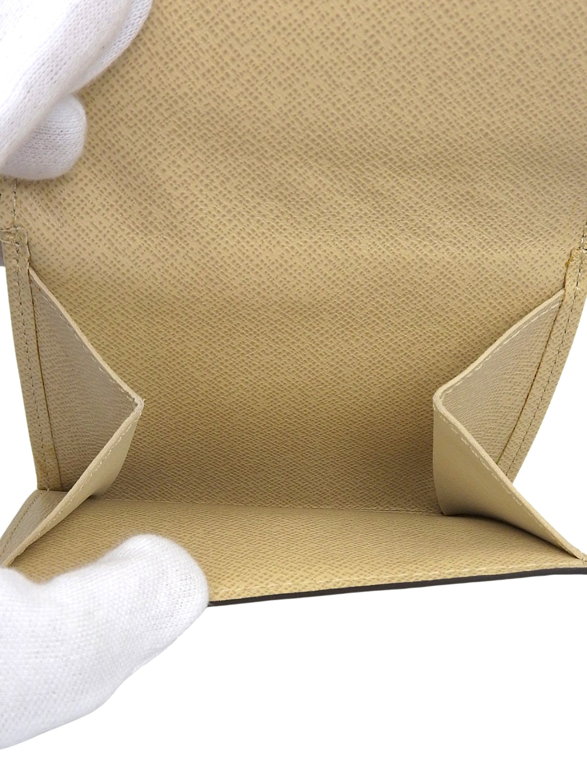 2007 年 Monogram Dentel Porte Monnaie Carte Credit 棕色