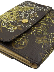 2007 年 Monogram Dentel Porte Monnaie Carte Credit 棕色