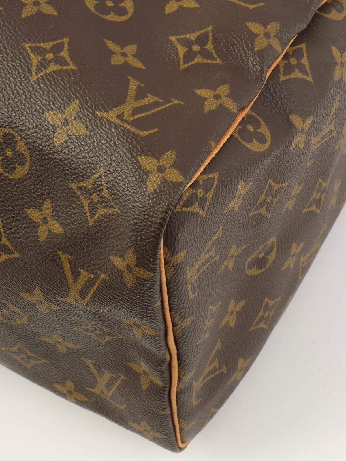 2002年製 キャンバスモノグラムスピーディ ブラウン