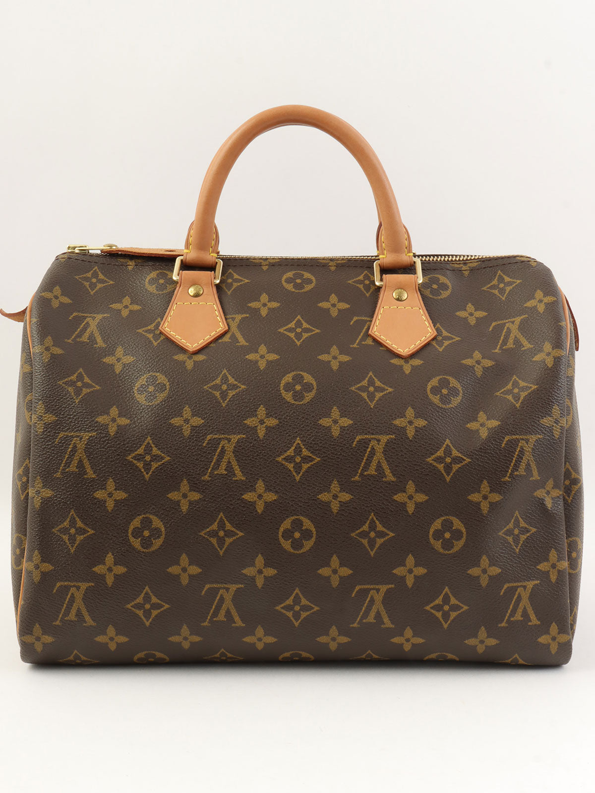 2002年製 キャンバスモノグラムスピーディ ブラウン