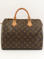 2002年製 キャンバスモノグラムスピーディ ブラウン