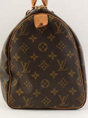 2002年製 キャンバスモノグラムスピーディ ブラウン