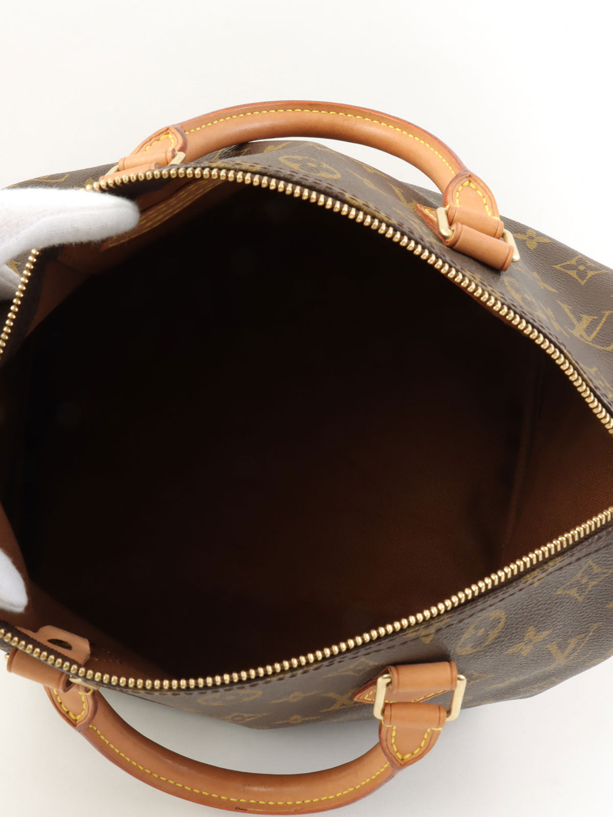 2002 Canvas Monogram Speedy Brown