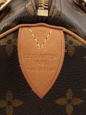 2002年製 キャンバスモノグラムスピーディ ブラウン