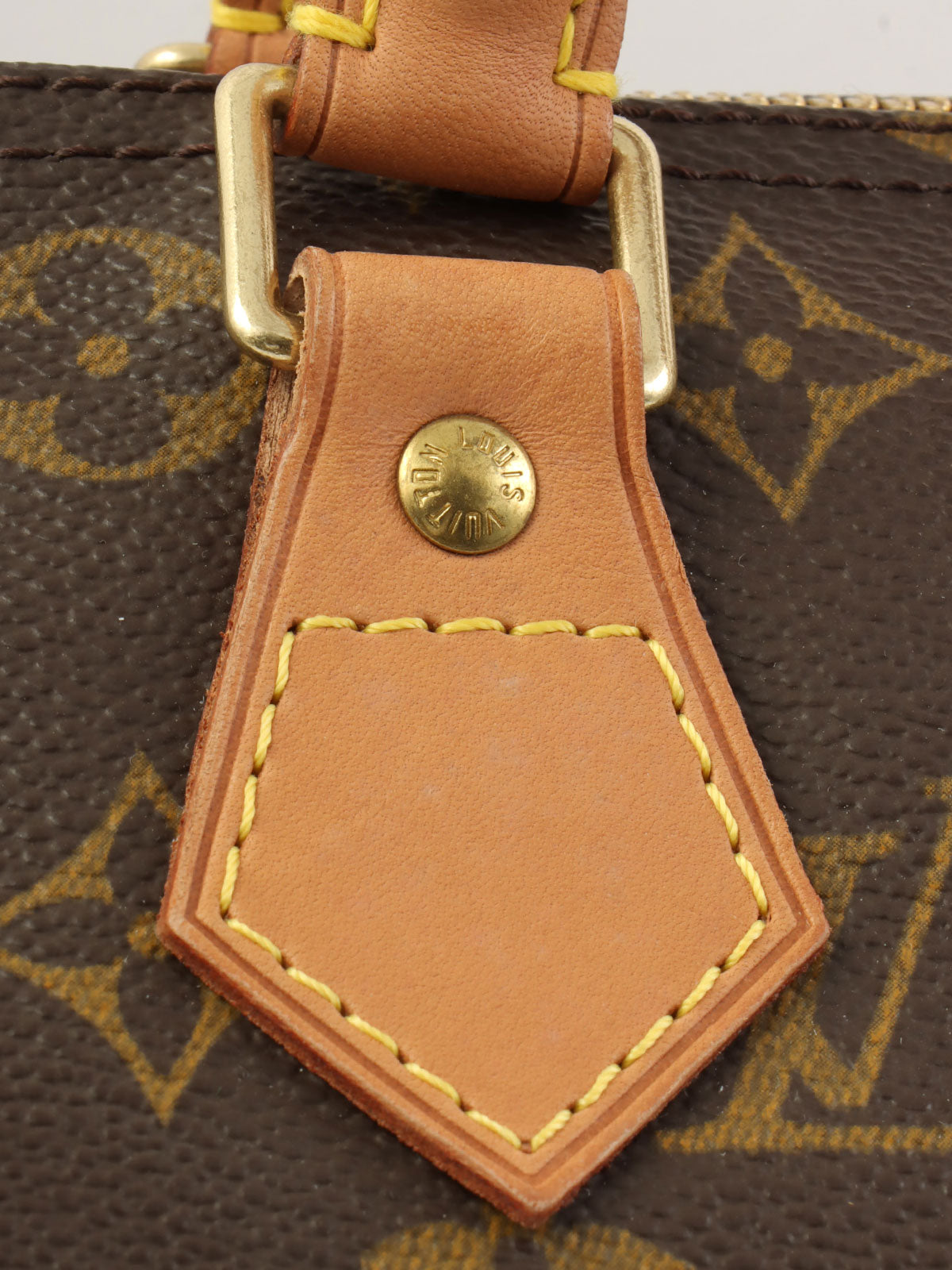 2002年製 キャンバスモノグラムスピーディ ブラウン