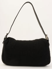 针织妈妈水桶包黑色